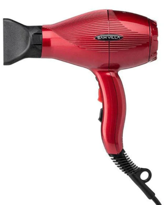 24-302600 SAM VILLA PRO LIGHT IONIC BLOW DRYER LIMITED EDITION - RUBY RED